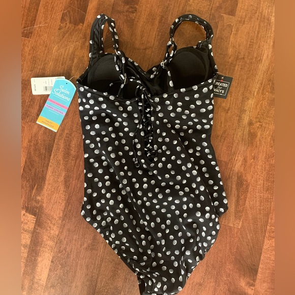 NWT Swim Solutions Waist Minimizing Swimsuit Size 10 - Picture 4 of 11